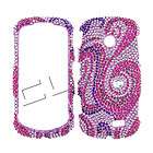 For Samsung Solstice II 2 A817 Diamond Bling Case Cover  Pink Swirl 