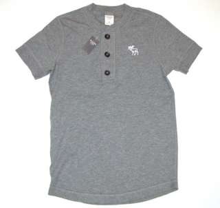   & FITCH Mens Logo Tee T Shirt S Small Grey Gray New Authentic  