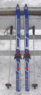 KIDS Cross Country 46 Skis 3 pin 120 cm +Poles NORVIK  