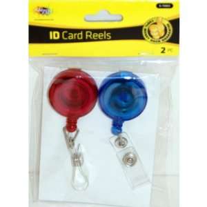  Id Card Reel Round 2 Piece Assorted Colors 144 Ct Case 
