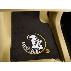 Florida State Seminoles NCAA Car Floor Mats (2 Front) Seminole Logo on 