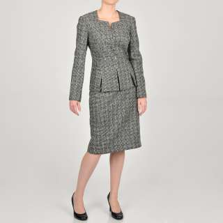 John Meyer Womens Plus Size Plaid Vintage Style Skirt Suit 