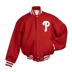 JH Designs Mens Philadelphia Phillies Domestic Wool Jacket 