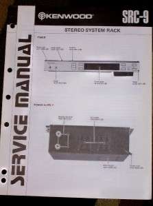 Kenwood SRC 9 Stereo Rack System Service Manual  