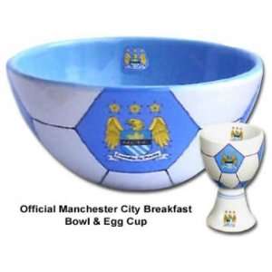  Man City Bowl & Egg Cup