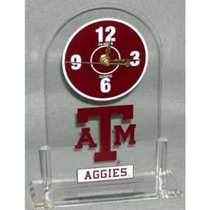  ZaMeks Texas A&M Aggies NCAA Licensed Desk Clock: Sports 