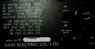 Vintage AKAI STEREO 8 TRACK TAPE RECORDER & PLAYER. MODEL #: CR 81D