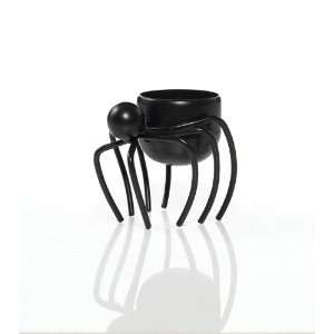  Halloween Accessories Black Widow Metal Spider Tea Light 