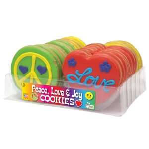 Peace, Love and Joy 24 Count Cookie Tray  Grocery 
