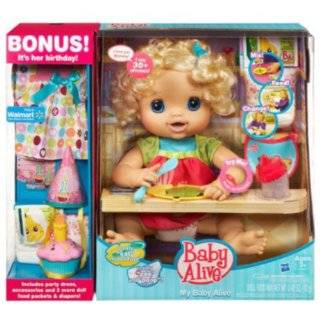 Baby Alive My Baby Alive Doll EXCLUSIVE Birthday Pack!   Blonde Doll