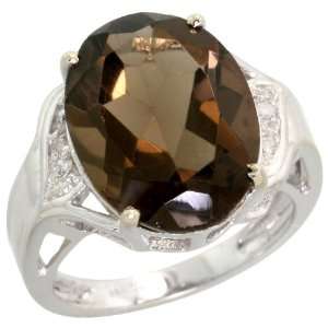  Stone Oval Ring, w/ 0.06 Carat Brilliant Cut Diamonds & 12.00 Carats 