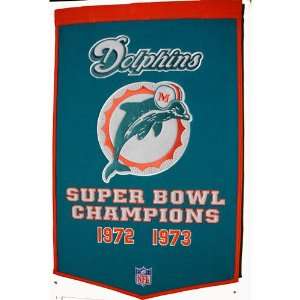  BSS   Miami Dolphins NFL Dynasty Banner (24x36 