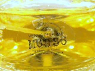 Perfume Spray Touch of Venus 3.4 Oz Full Collectible Glass Bottle 