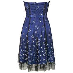 Onyx Nites Womens Royal Blue Strapless Cocktail Dress  Overstock
