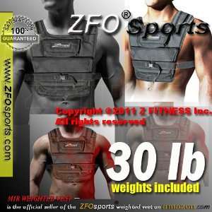  (Weekly Sale) NEW ZFO 30LBS Adjustable Weighted Vest 