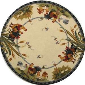   Chelsea Hk56A 30 x 30 Ivory Round Area Rug: Home & Kitchen