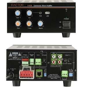   V430 30W Mixer Amplifier 25 70 Volt 4 Input (Black) Electronics