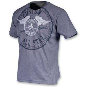   Threads All Star Deluxe T Shirt   2X Large/Charcoal Automotive