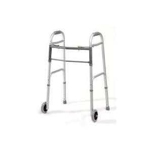  Dual Release Folding Walkers with Wheels (4/pack): Health 