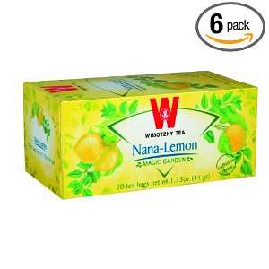 Wissotzky Nana Lemon, 1.55 Ounce Boxes (Pack of 6)  