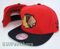   Tone Mitchell & Ness Team Logo (red/black) Snapback Cap Hat  