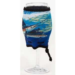  Guy Harvey 2−pk. Sailfish Wine Glass Coolers MULTI 