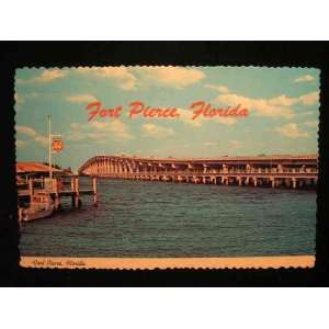  Waterway/Bridge View, Fort Pierce, Florida Postcard not 