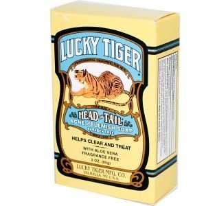  Lucky Tiger Head to Tail Acne and Blemish Soap 3 oz 