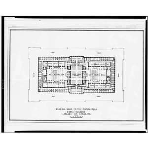 Library of Congress (Annex Building), floor plan 1936:  