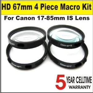  High Definition 67mm 4 Piece Close Up Macro Kit for Canon 