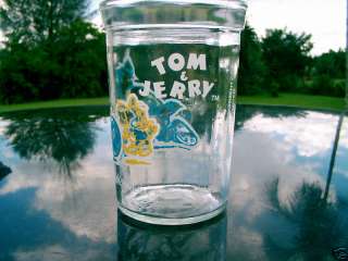 WELCHS TOM & JERRY SOCCER GLASS JELLY GLASS 1991  