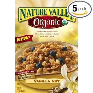 Nature Valley Cereal   Vanilla Nut, 13 Ounce Boxes (Pack of 5)  