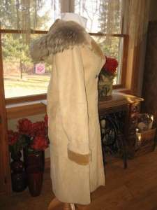 Tall Xsmall Andrew Marc Excellent Shearling Finnish Raccoon Fur Coat 