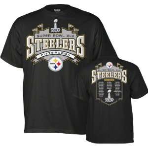  Steelers Super Bowl XLV Elite Roster T Shirt