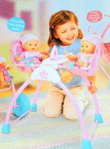 FISHER~PRICE ADORABLE *LITTLE MOMMY* NEWBORN TWIN DOLLS WITH NURSERY 