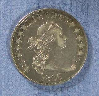 1803 Draped Bust Half Dollar, ICG EF 45 Professionally Graded (c 1406 