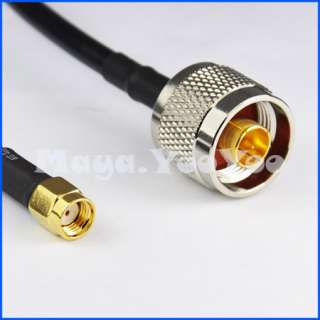 10 ft N male to RP SMA male Pigtail Cable LMR195 3m  