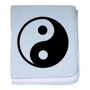  Baby Blanket Sky Blue Yin Yang Black and White: Everything 