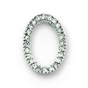 14K White Gold Orb Shaped Diamond Pendant: GEMaffair 