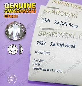 1440 Genuine SWAROVSKI 2028 Crystal Clear 16ss Iron 4mm Hot fix 
