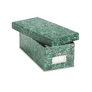   Board Card File, Lift Off Lid, Holds 1200 3 x 5 Cards, Green Marble