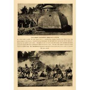  1917 Print World War I Machinery Military Artillery 