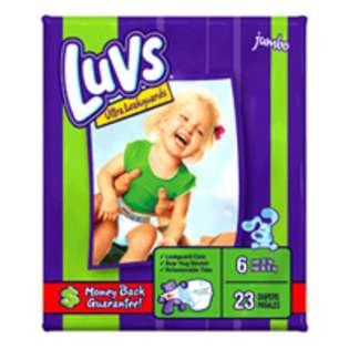 Luvs Ultra Leakguards Diapers, with Barney Size 6, Jumbo Pack 26231 