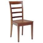 Office Star Products Dining / Desk Chair with Ladder Back in Walnut 