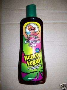 AUSTRALIAN GOLD BEARLY LEGAL BRONZER TANNING BED LOTION  