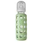 Lifefactory Glass Baby Bottle with Silicone Sleeve, Spring Green, 9 