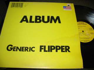 Flipper Generic Album LP VG+ ORIGINAL insert 81 rare !  