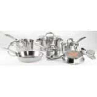 Fal Ultimate Stainless Steel Copper Bottom 10 piece Cookware Set at 