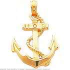 FindingKing 14K Gold Anchor & Rope Charm