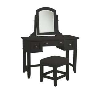 Home Styles Bedford Two Drawer Vanity Table and Bench Set 
